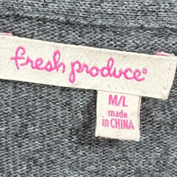 Fresh Produce Duster style Sweater Size M/L - Picture 2 of 3